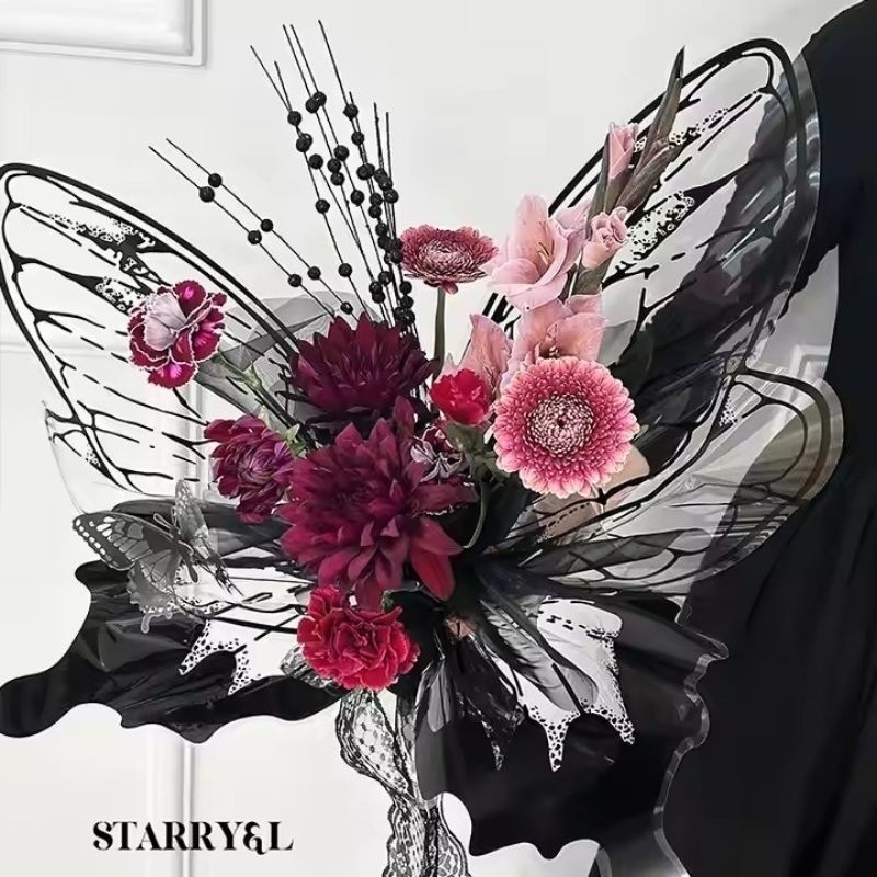 

Kertas buket kupu 1 pack isi 40 lembar/20 set