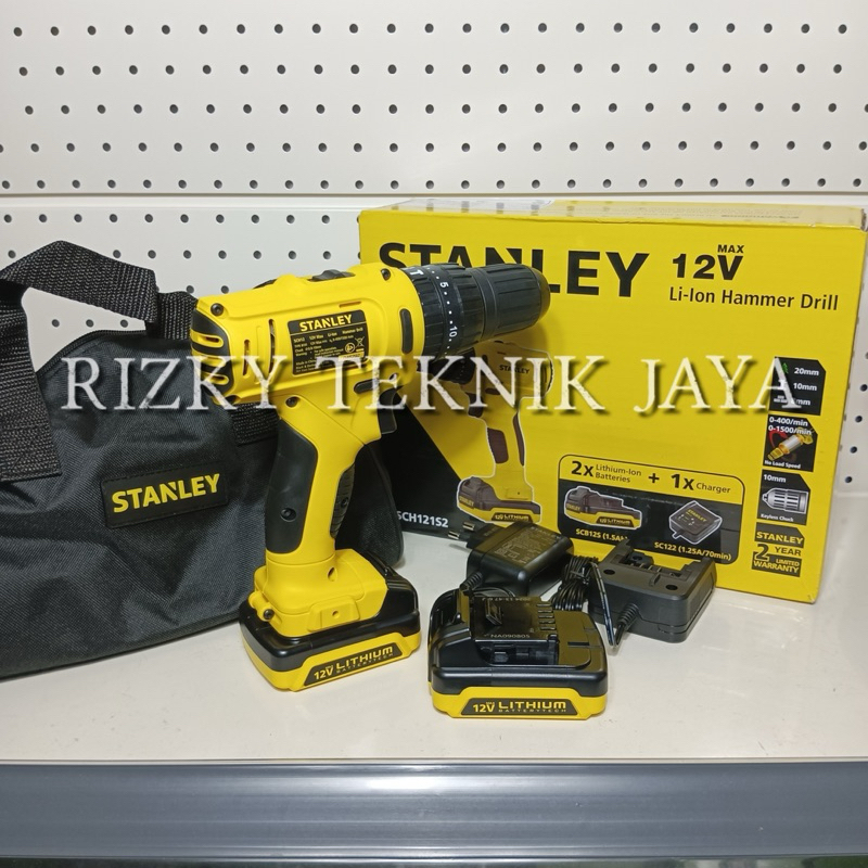 Stanley Cordless Impact Drill / Bor Impact Baterai 10.8V SCH121S2