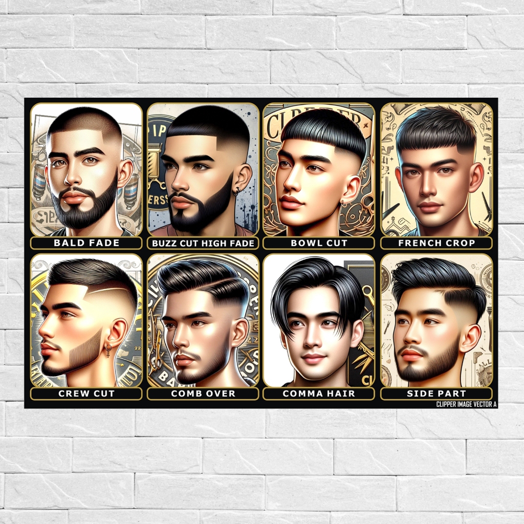 POSTER MODEL RAMBUT PRIA TERBARU