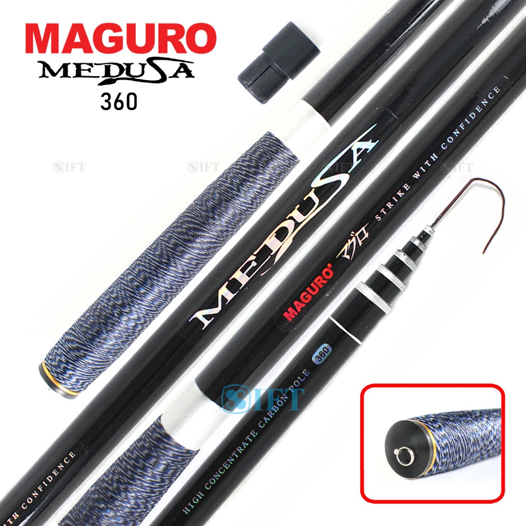 Joran Tegek Maguro MEDUSA | Carbon Heavy | 240 270 300 360 Pole Teleskopik IFT