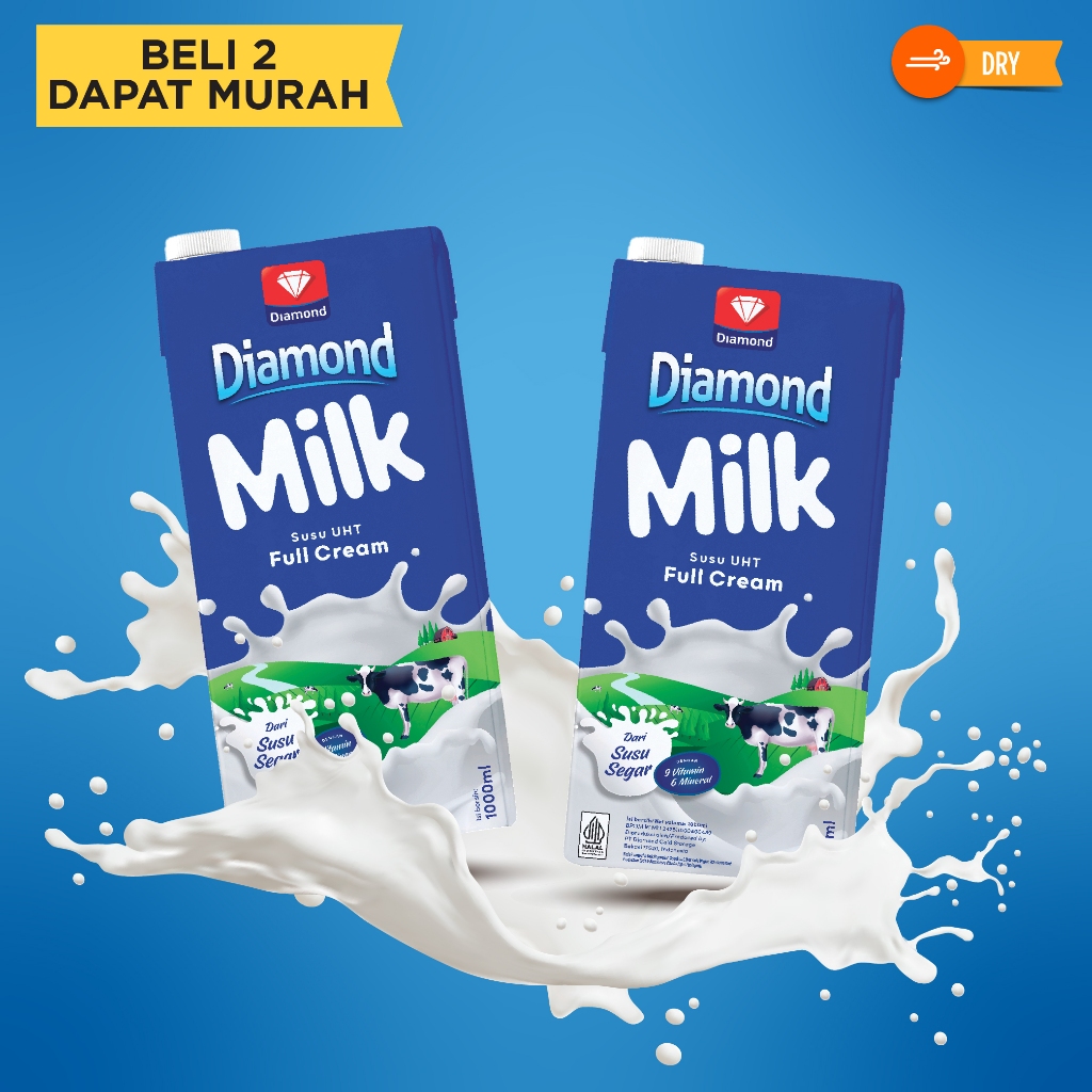 

PROMO DIAMOND UHT MILK FULL CREAM 1 LT