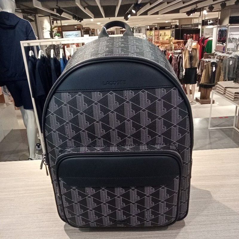 Tas Ransel Lacoste Original - Black New Arrival