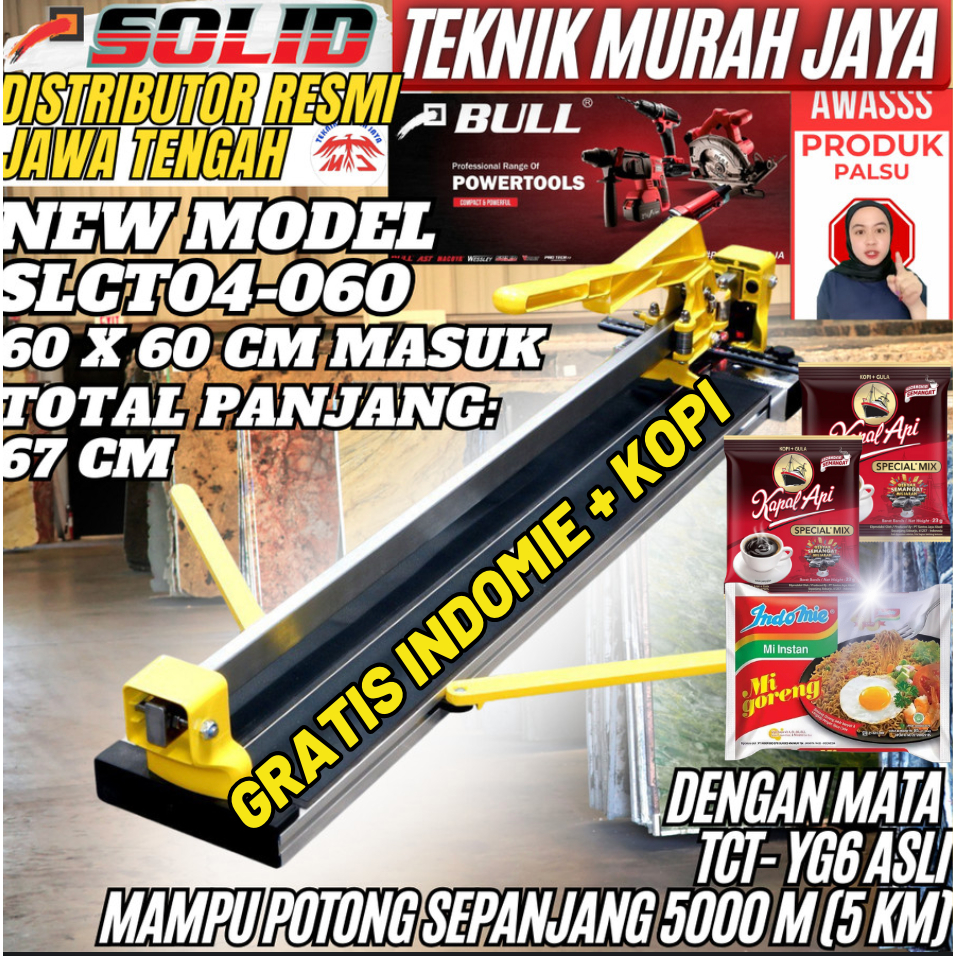 SOLID Manual Tile Cutter 24" LASER 60 CM Alat Potong Keramik Granite 600mm