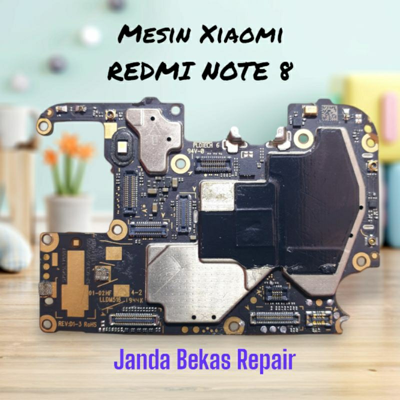 Mesin Xiaomi Redmi Note 8 Mati Total Janda ex Repair IC emmc dan IC CPU utuh