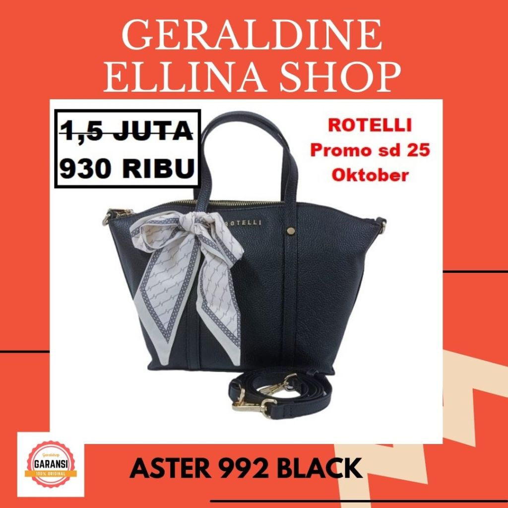 Tas Rotelli wanita sale ASTER 992 satchel bag 100% original