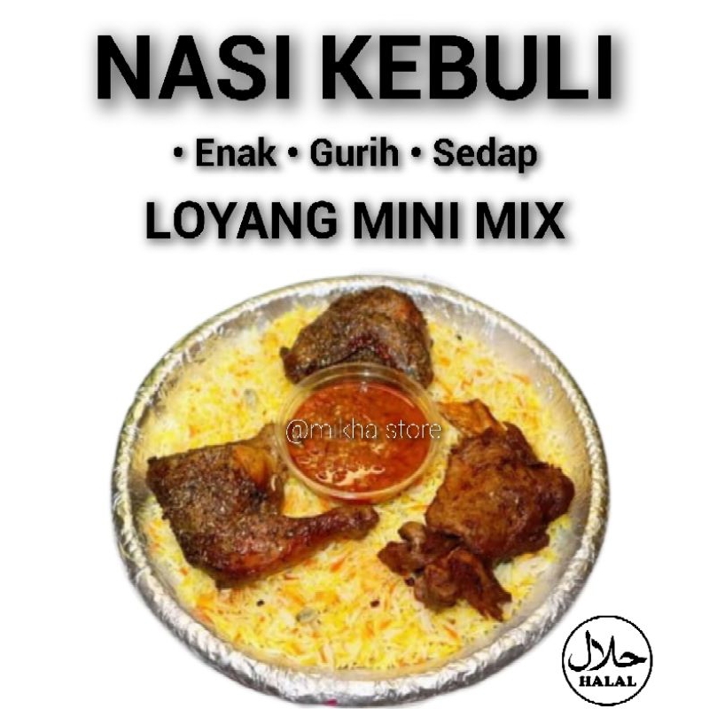 

Nasi kebuli loyang mini mix ayam&kambing - free ongkir