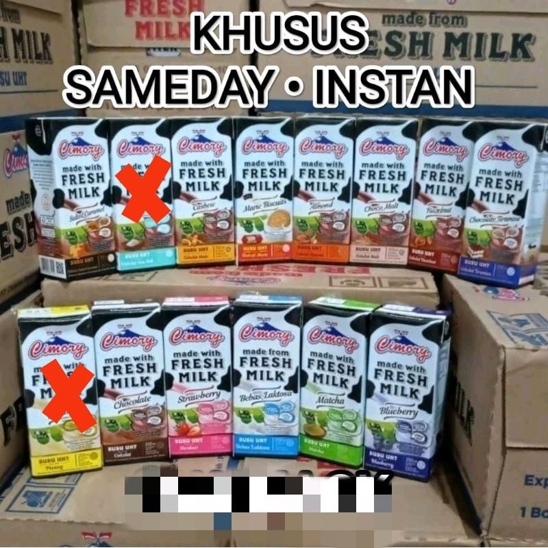 

1 DUS SUSU CIMORY UHT FRESH MILK 250 ml 250ML 1 KARTON SAMEDAY INSTANT