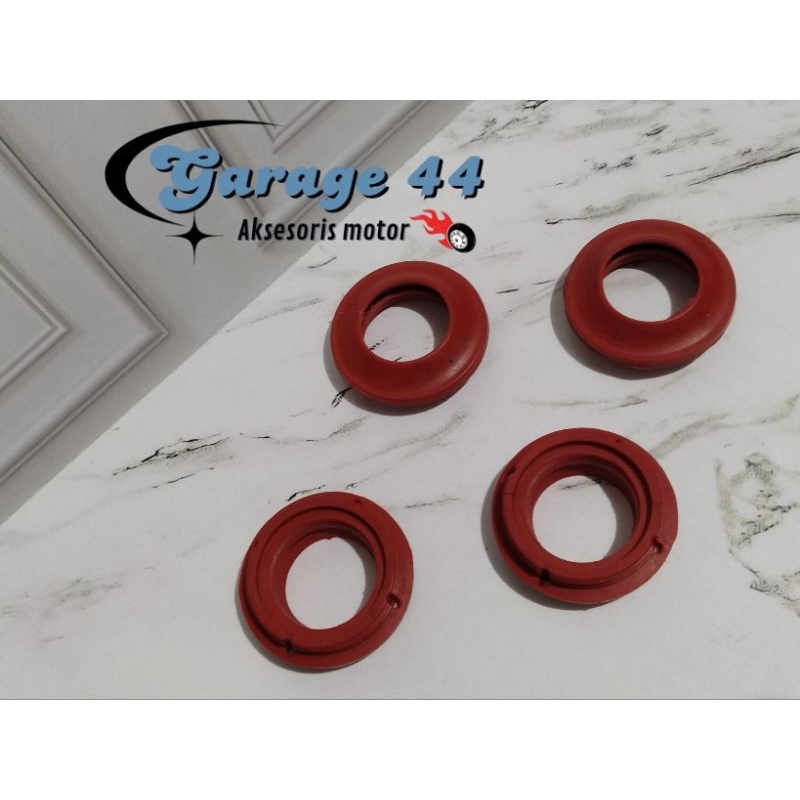 SEPASANG seal shock penutup debu warna merah biru kuning mio beat vario scoopy ototrend AS 26 honda 