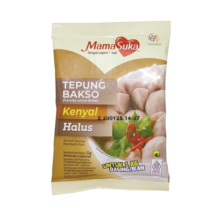 

Mamasuka Tepung Bakso Kenyal Halus 32 gr