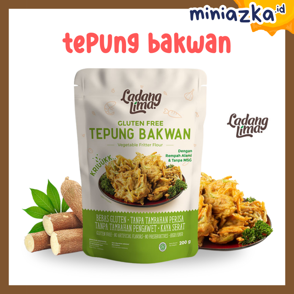 

Ladang Lima - Tepung Bakwan Gluten Free 200gr