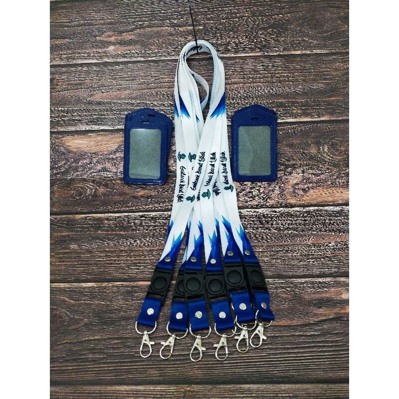 

custom tali lanyard 2 cm + holder sintetis