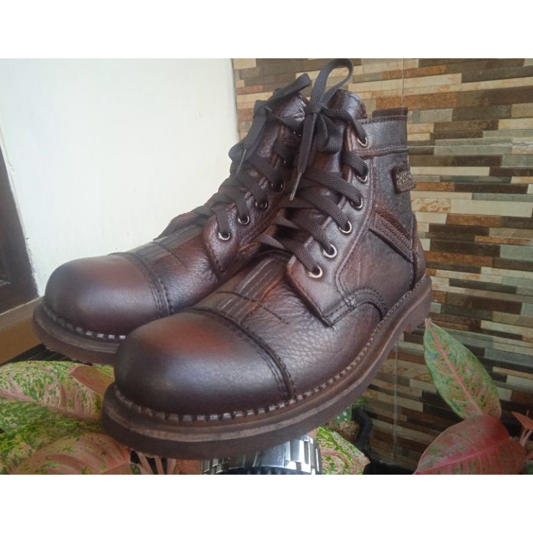 KODE J4S Boots Second boots kulit second sepatukulitasli sepatuboots pria boots kulit pria