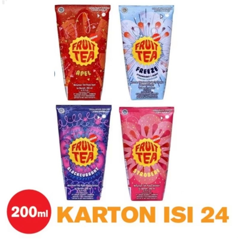 

FRUIT TEA DUS KARTON KARDUS GENGGAM 200ml isi 24