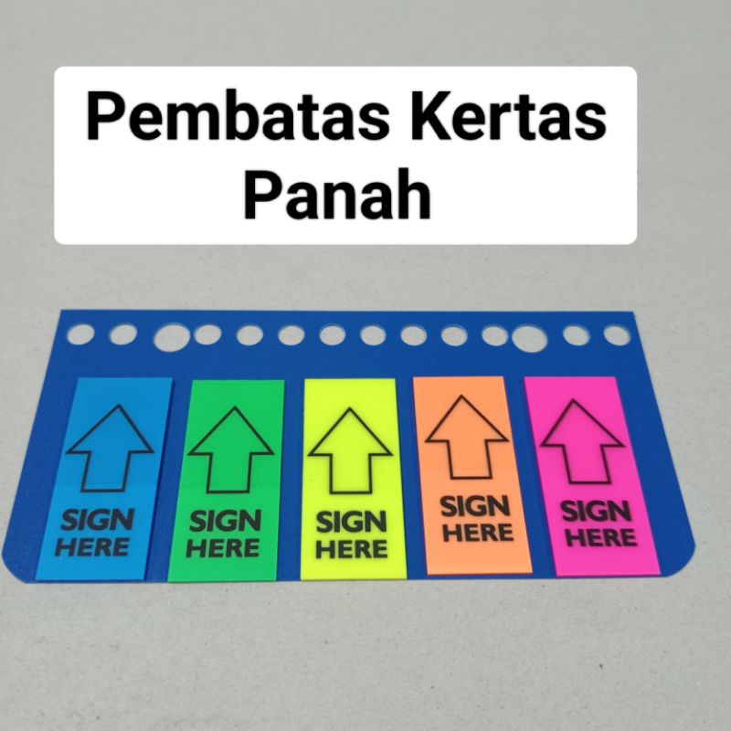 

Pembatas Kertas Sign Here 5 Warna