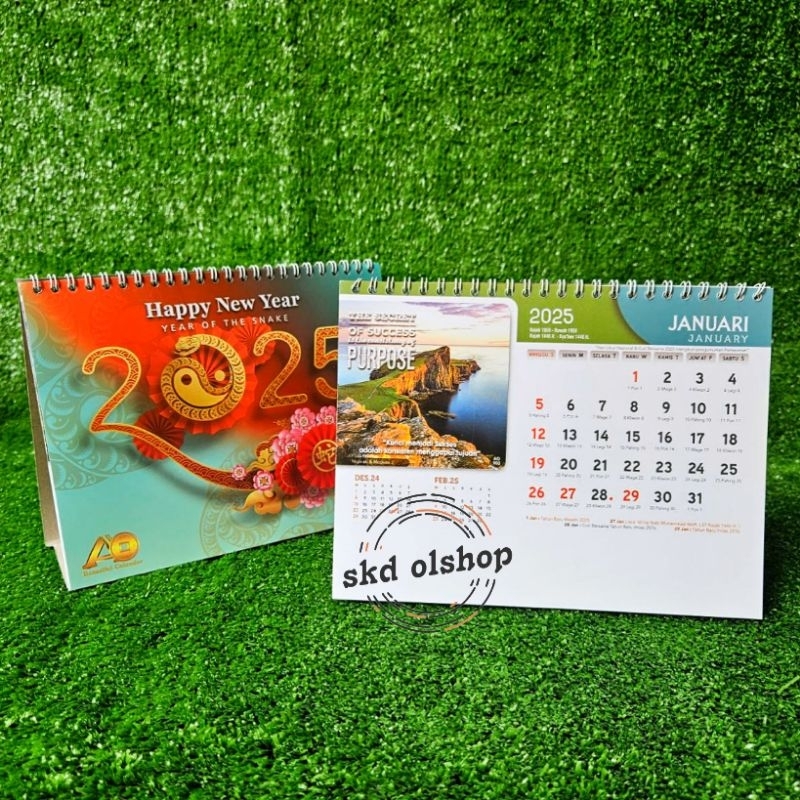 

Kalender meja standar tahun 2025 Ao 903 motivasi2 ukuran 21x16cm(terima castume cetak merek)