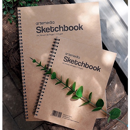 

KODE T12U Buku Sketsa Artemedia Sketchbook Wired A4 Craft Cover Jilid Spiral