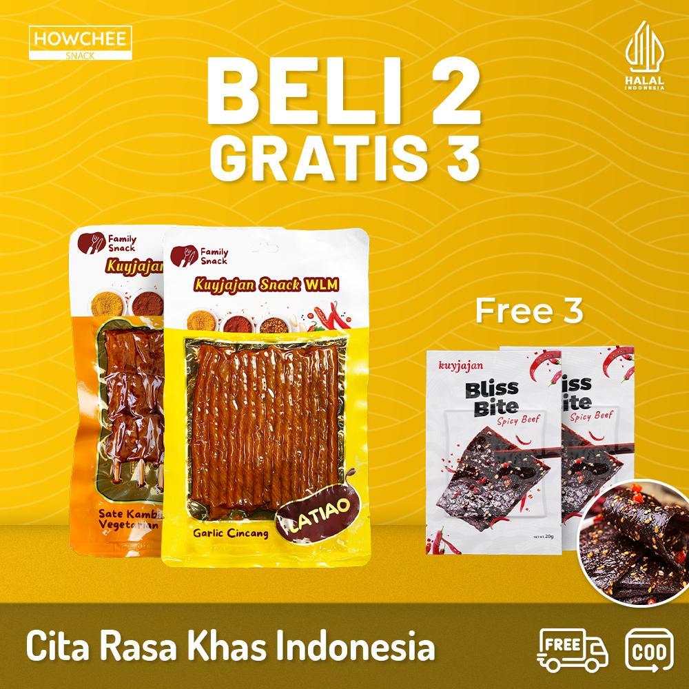 

Howcheesnack - [HALAL] Buy 2 Get 3 Free | Latiao Free Bliss Bite High Protein | Makanan Ringan Tinggi Protein | Latiao Murah Halal