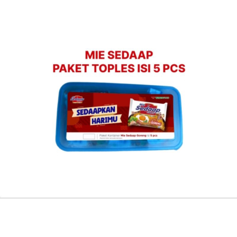 

MIE SEDAAP PAKET TOPLES ISI 5pcs 100%Original buruan di order
