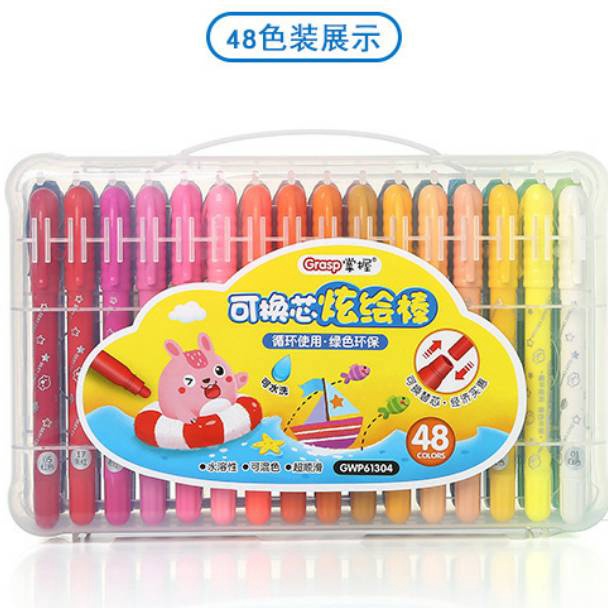 

KODE W48K ESW Crayon Grasp Original Bisa Refill 48 Warna Kode 613 Water Soluable