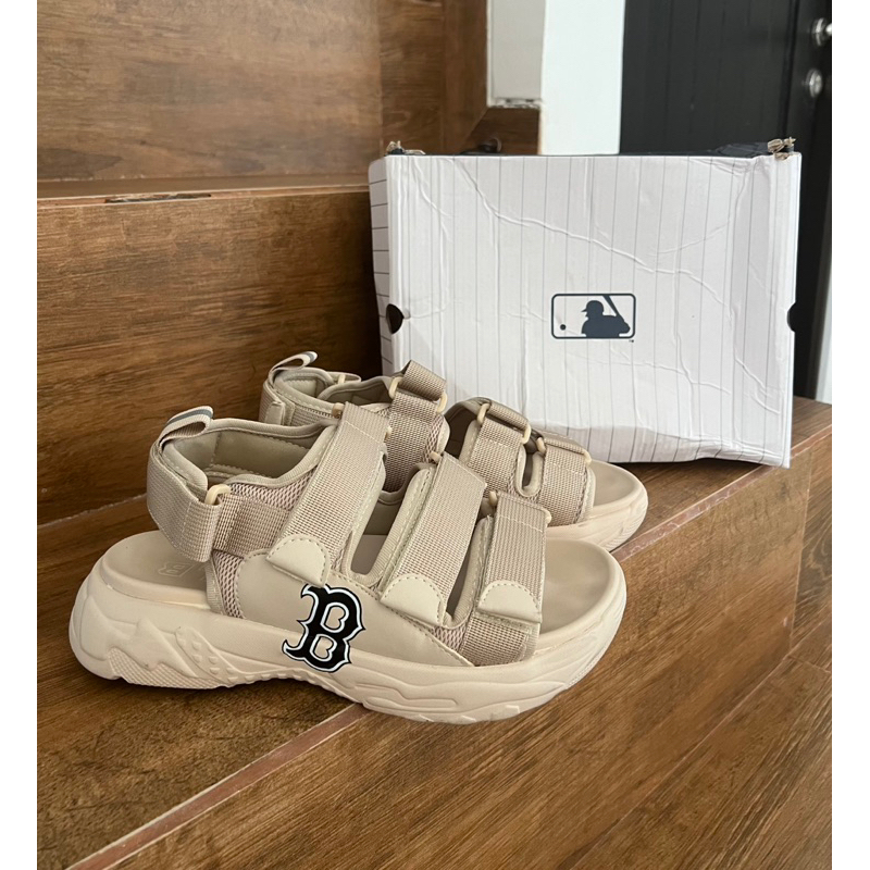 Sepatu sandal MLB / sepatu sandal strap MLB / MLb strap boston / MLB chunky shoes / MLB chunky sanda