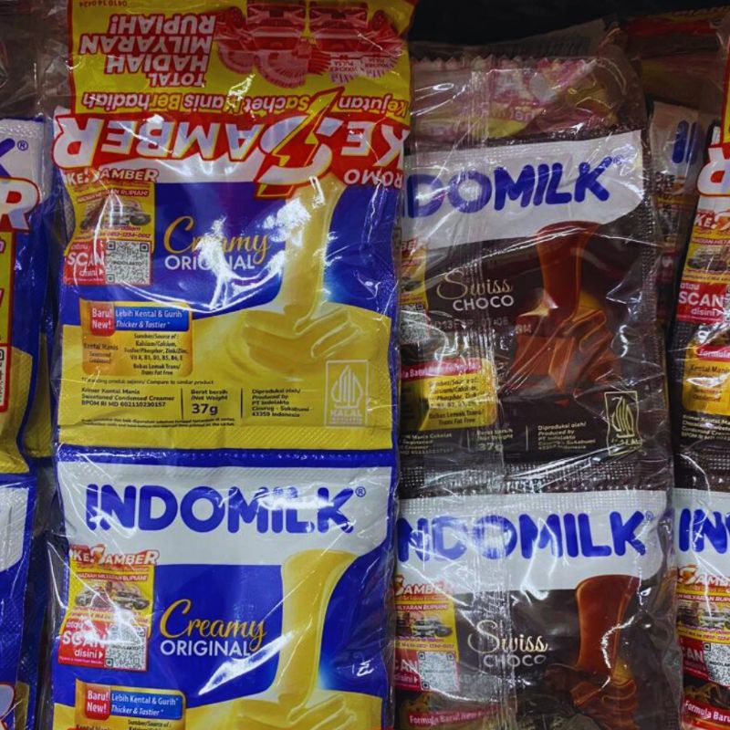 

Indomilk SKM Creamy original & swiss coklat isi 6 sachet