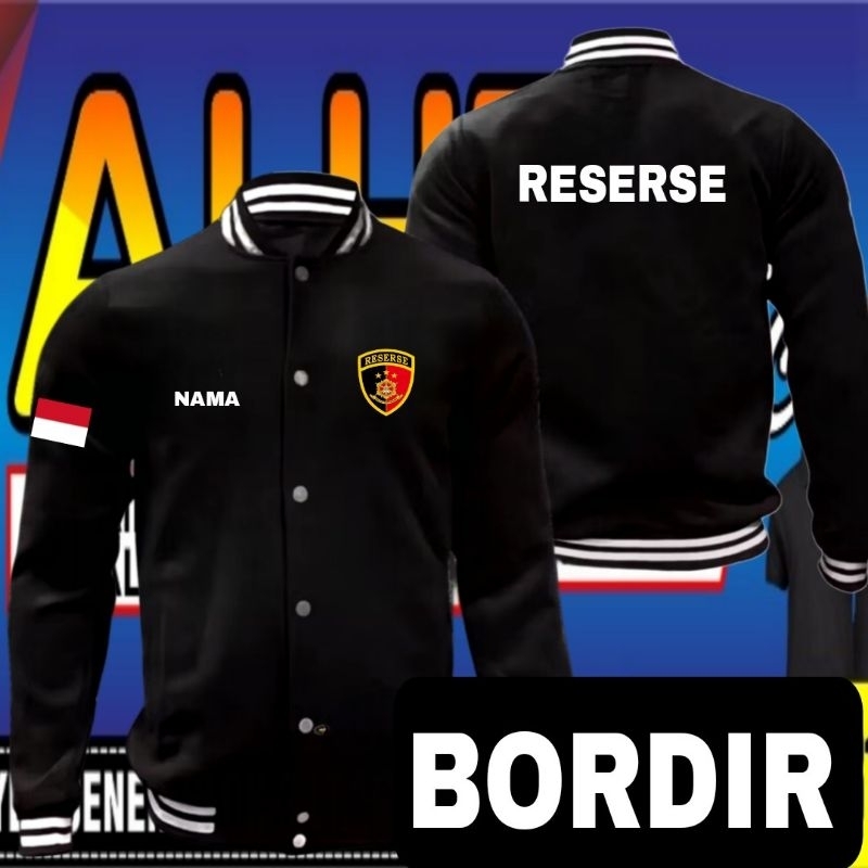 jaket bordir reserse Jaket reserse Jaket varsity reserse jaket baseball reserse Jaket kerja reserse 