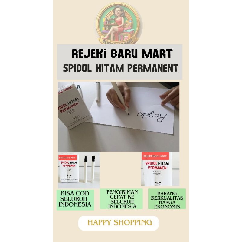 

Spidol Hitam Permanen (Tidak bisa Dihapus) ukuran BG 12 (Tanpa Merk)