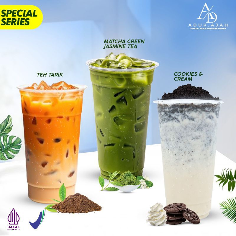 Powder Premix Instan COOKIES CREAM 1000 Gram - ADUKAJAH