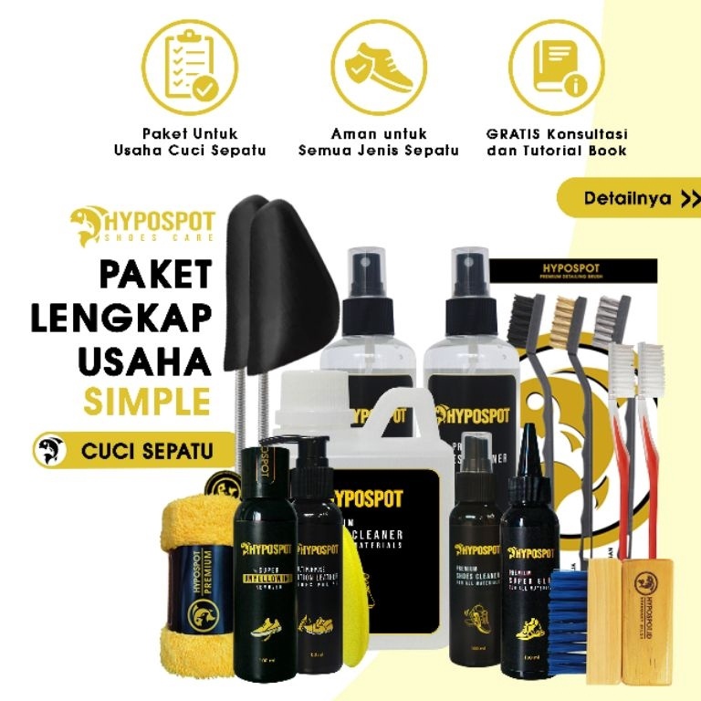 KODE F45P HYPOSPOT  Paket Usaha Lengkap Simple Paket Usaha Laundry Sepatu