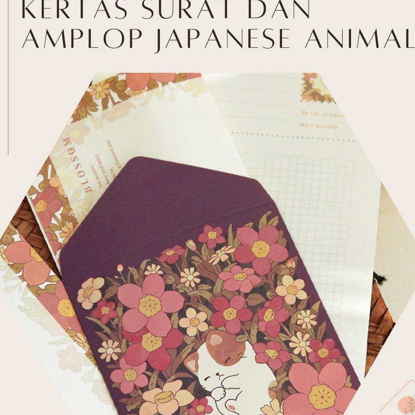 

HJ6 RUMAH KRAVE Kes Surat dan Amplop Japanese Animal Style