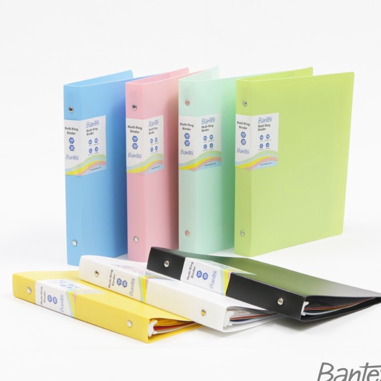 

KI3 Bantex A5 Pastel Trendy Multi Ring Binder 2 Hole 3124