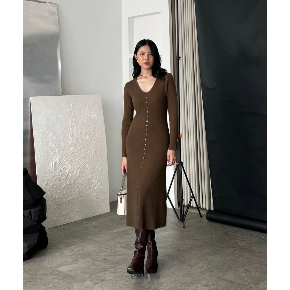 Penjualan Terbanyak ECINOS  Natasha Knitted Dress