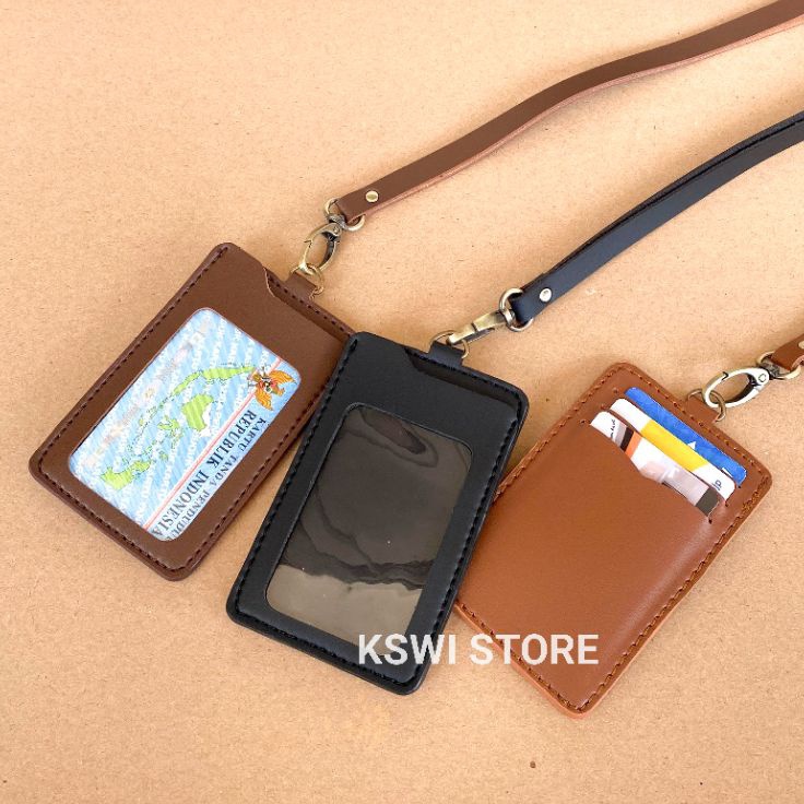 

Promo Surprise ID Card Holder Kulit Name Tag Holder Kulit MB2