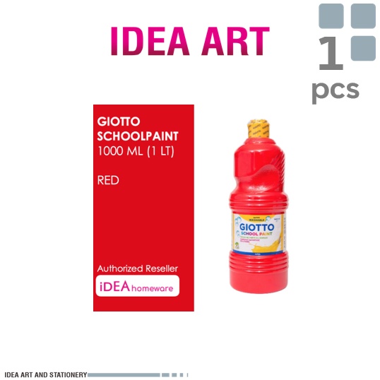 

KODE E17R Giotto School Paint Red Merah 1 ml Cat Air Poster Lukis Super Washable 1 L