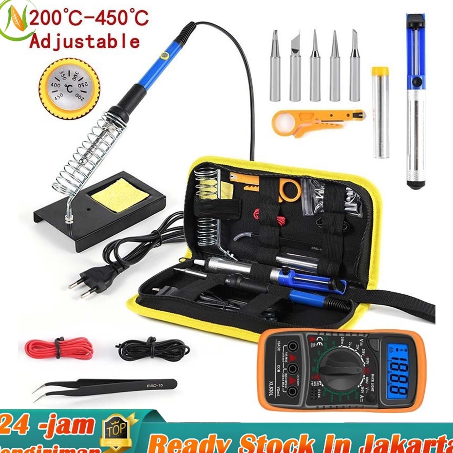 Garansi Tidak Rusak  16pcs 6W 22v Solder Listrik Murah Paket Penyedot Penghisap Timah Set Multimeter
