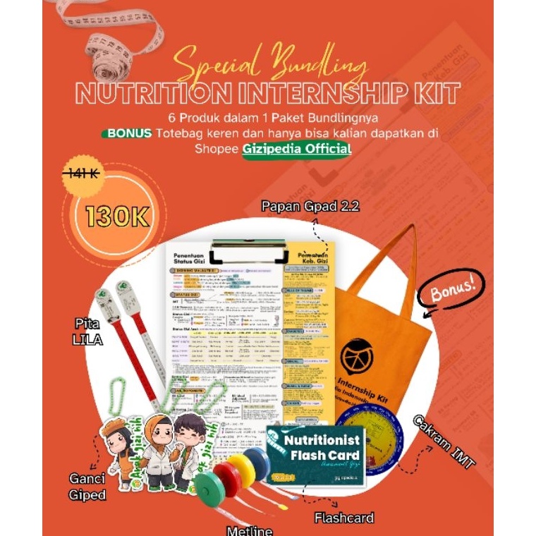 

KODE A8B Nutrition Internship Kit Paket PKL Gizi