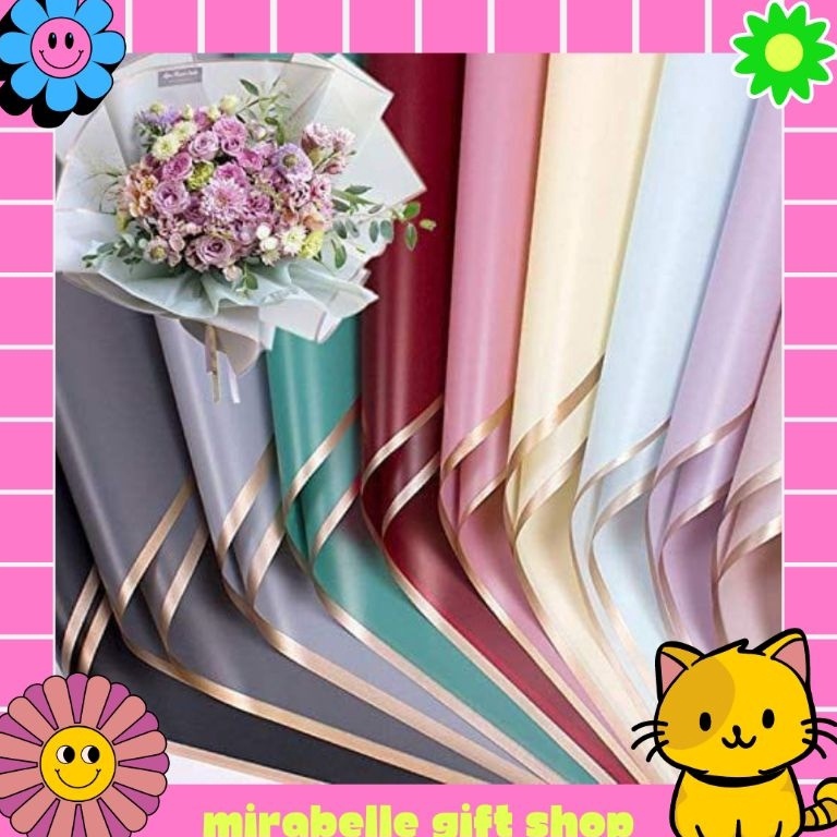 

Lebih Untung Mirabelle 1 PACK 2 LEMBAR Cellophane Kertas Buket Murah MOTIF 4