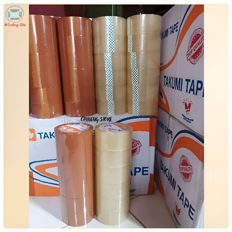 

LAKBAN BENING / COKLAT/ 1 ROLL ISI 6 PCS / 45MM X 90 YARD