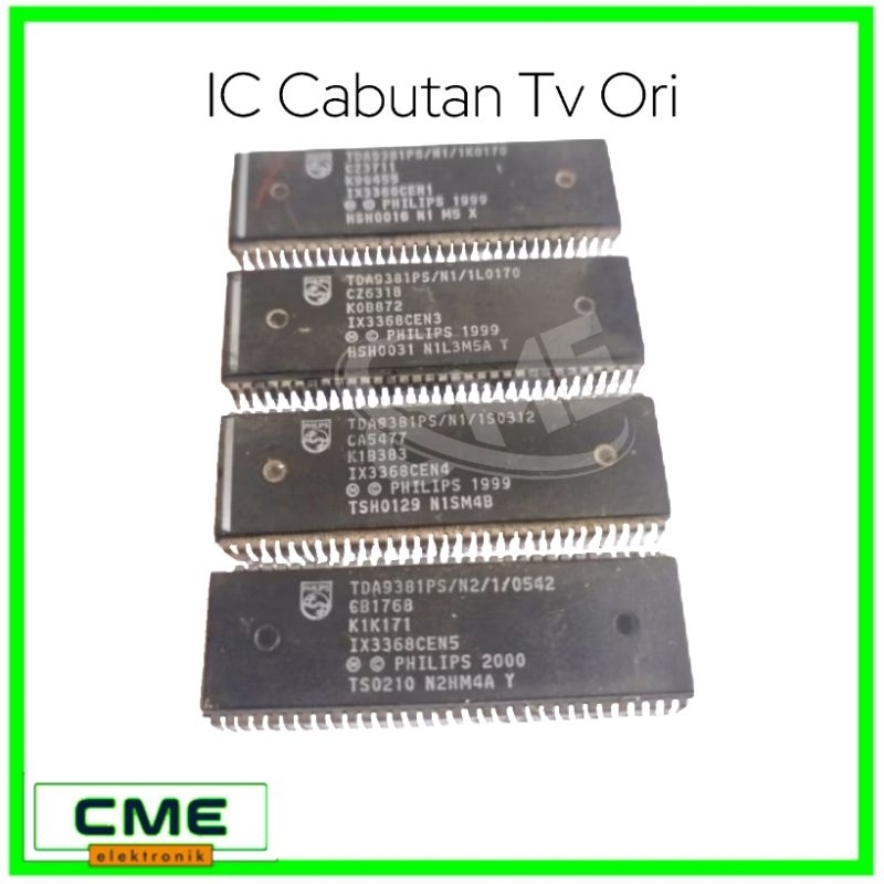 IC Cabutan TDA9381PS IX3368CEN1 IX3368CEN3 IX3368CEN4 IX3368CEN5 / IC Program Tv Copotan Ori