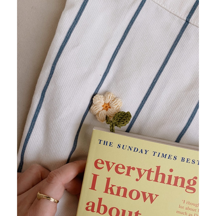 

KF7 AKSA Flower Bookmark Selipan Buku Pembatas Buku Souvenir
