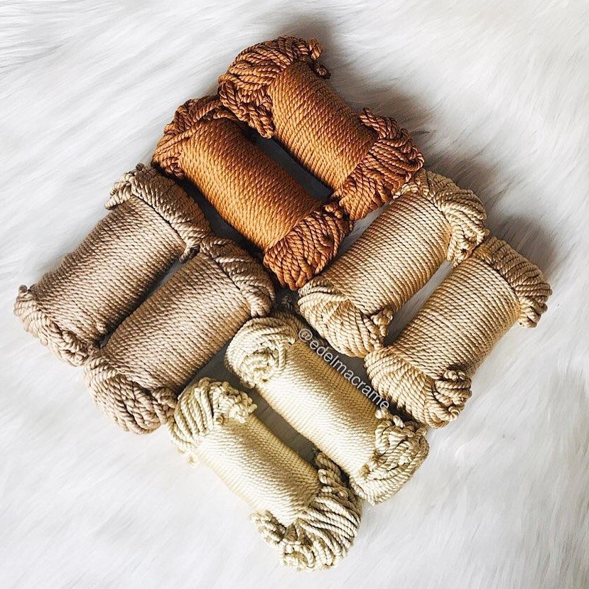 PROMO SEMANGAT Benang  Tali Polyester edelmac Macrame Weaving handycraf