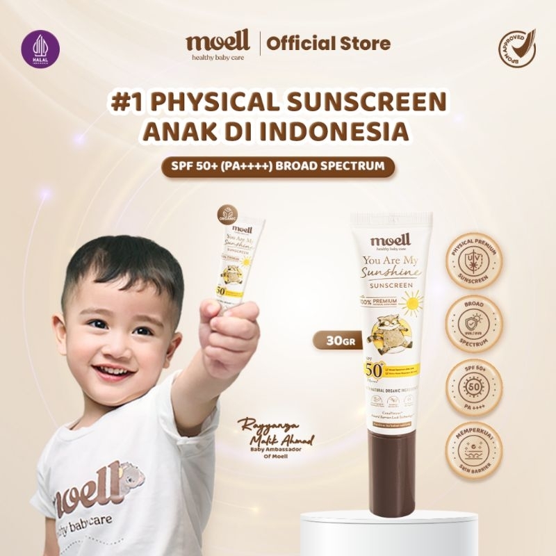 Moell Sunscreen SPF 50+ - Sunscreen Anak & Bayi
