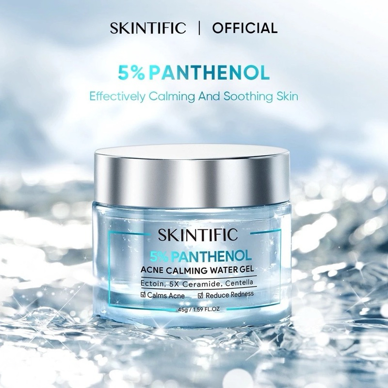 Skintific 5% Panthenol Acne Calming Water Gel / SKINTIFIC Panthenol Moisturizer