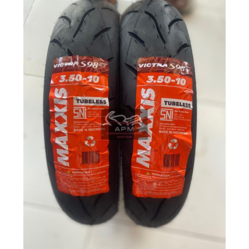 BAN LUAR TUBELESS MAXXIS VICTRA CT 350-10 VESPA
