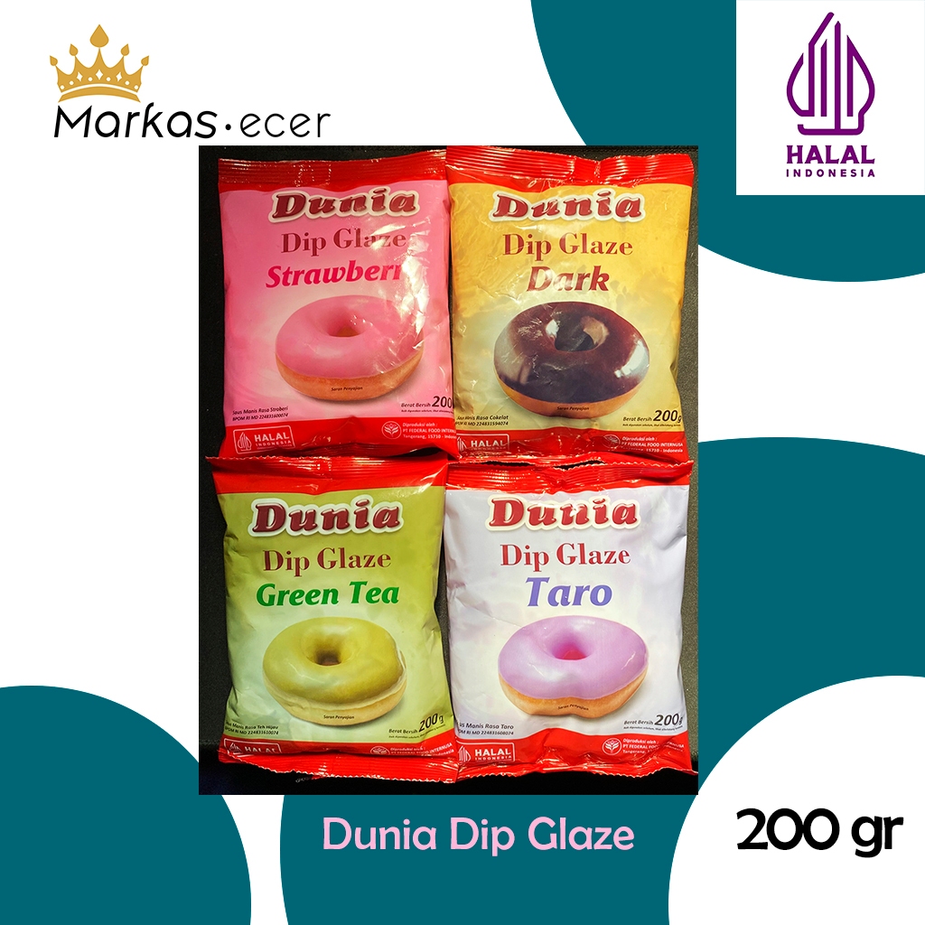 

Dunia Dip Glaze 200 gram Aneka Rasa Original Pack