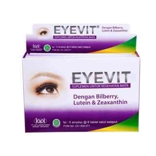 Eyevit Box isi 30 Tablet Obat Sakit Mata / Vitamin Mata Minus Promo Murah