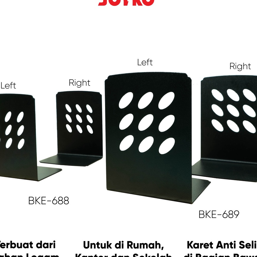 

Terbaru Sandaran Penahan Pembatas Buku Book End Joyko BKE