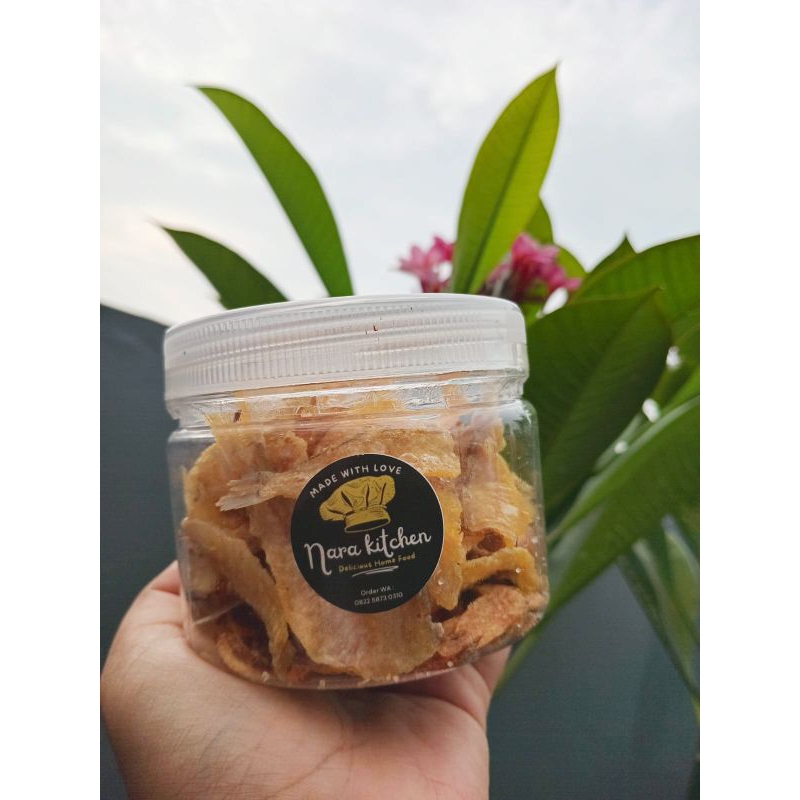 

Kerupuk ikan kapasan crispy tanpa tulang 400ml
