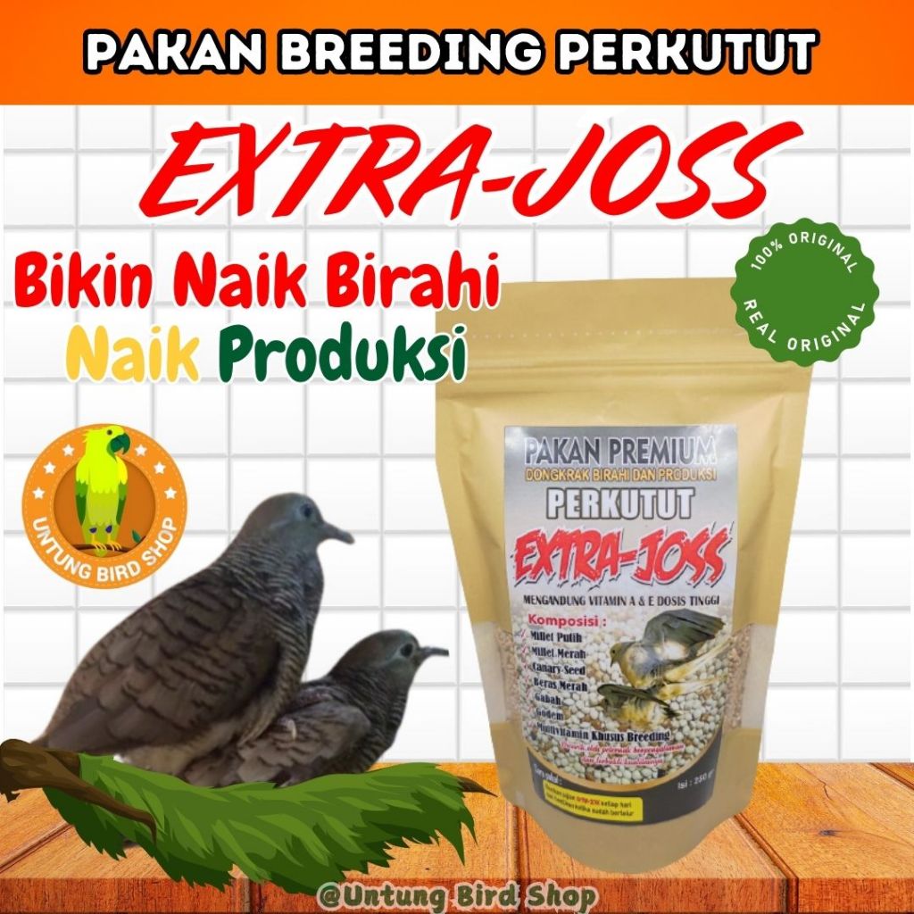 TERMURAH Pakan Extra Joss Perkutut Premium Pakan Ternak Breeding Perkutut Agar Cepat Bertelur