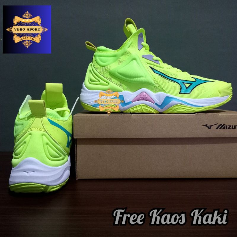 Sepatu Mizuno Wave Momentum 3 Mid STABILO Grade Ori Sepatu Voli Mizuno Momentum 3 Super Premium